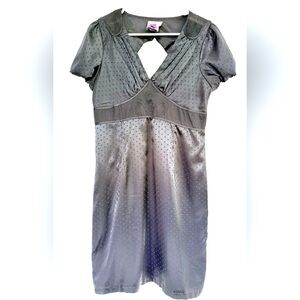 Vintage Black dress. Great details on shoulders and bodice. Open diamond back.